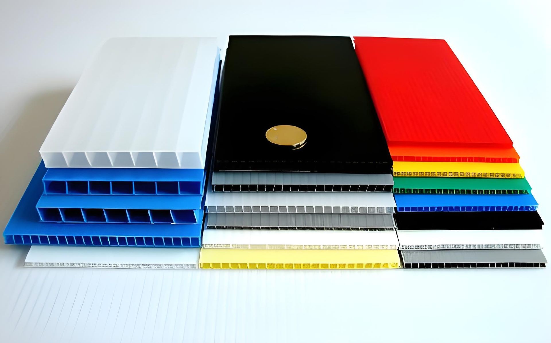 multiple colors corrugated plastic sheet