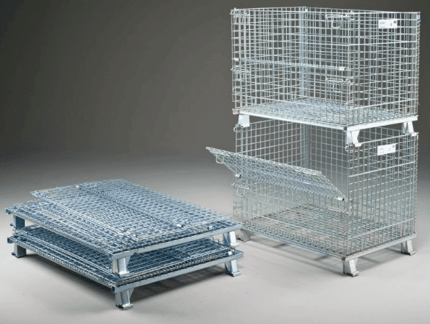 wire mesh container storage cage